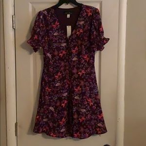 Purple floral dress!